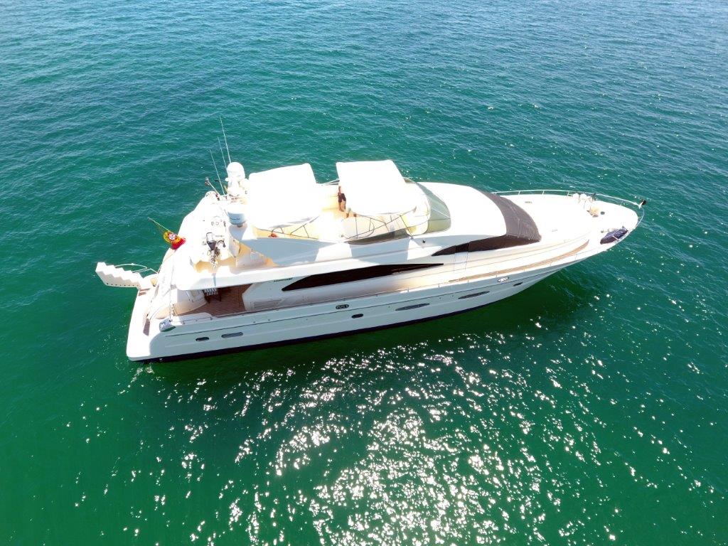Power boat FOR CHARTER, year 2002 brand Astondoa and model 82 GLX, available in Real Club Náutico de Palma Palma Mallorca España