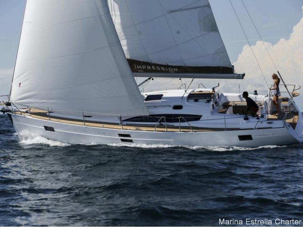 Sail boat FOR CHARTER, year 2019 brand Elan and model Impression 45, available in Real Club Náutico de Vigo Vigo Pontevedra España