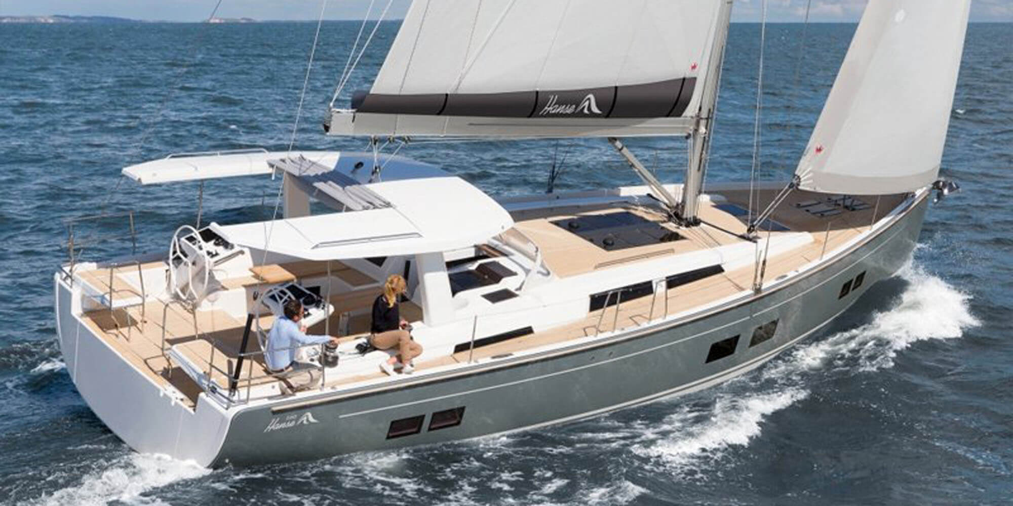 Sail boat FOR CHARTER, year 2019 brand Hanse and model 588, available in Marina Lavrion  Attiki Grecia