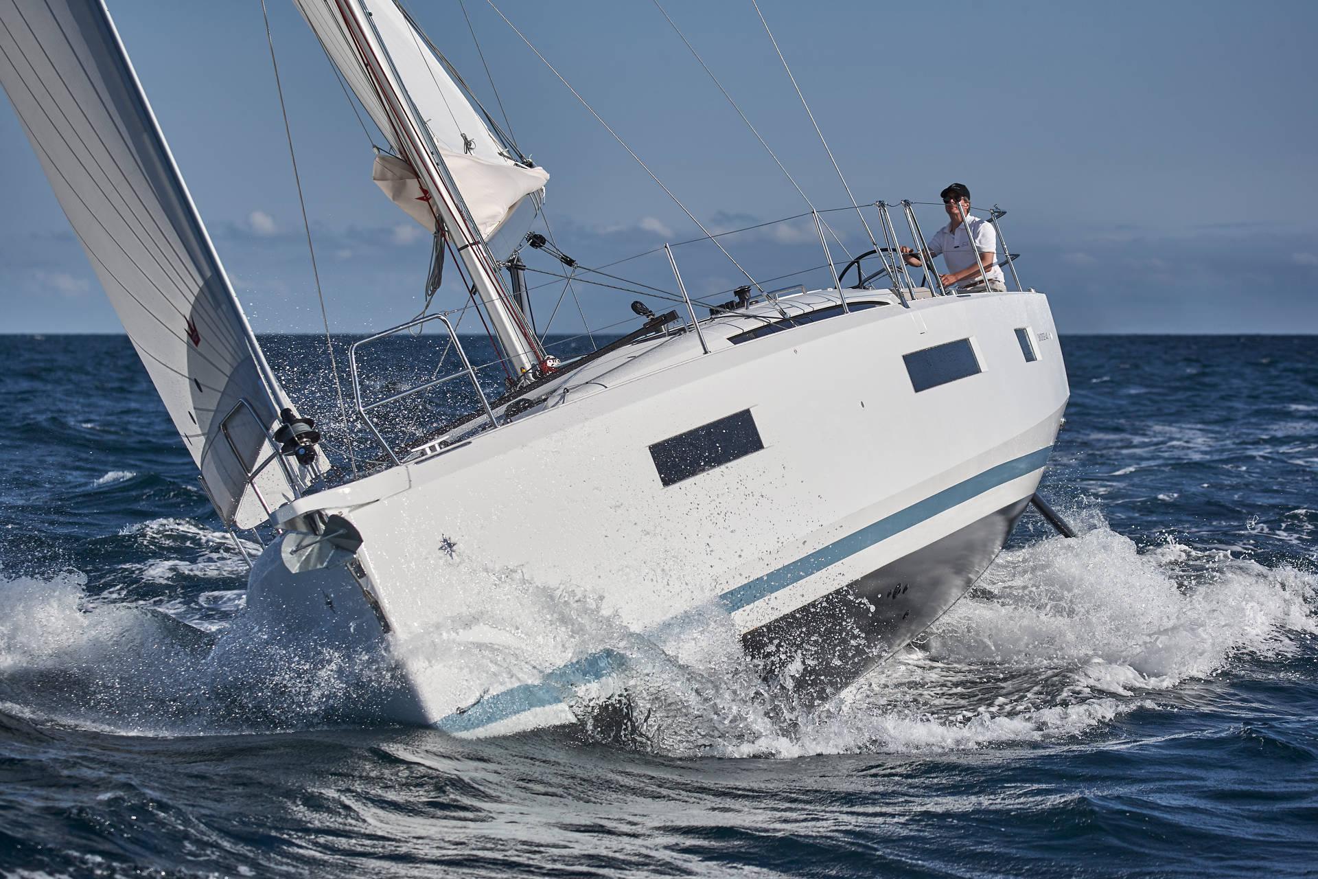 Sail boat FOR CHARTER, year 2021 brand Jeanneau and model Sun Odyssey 440, available in Port  Marina Palamós Palamós Girona España