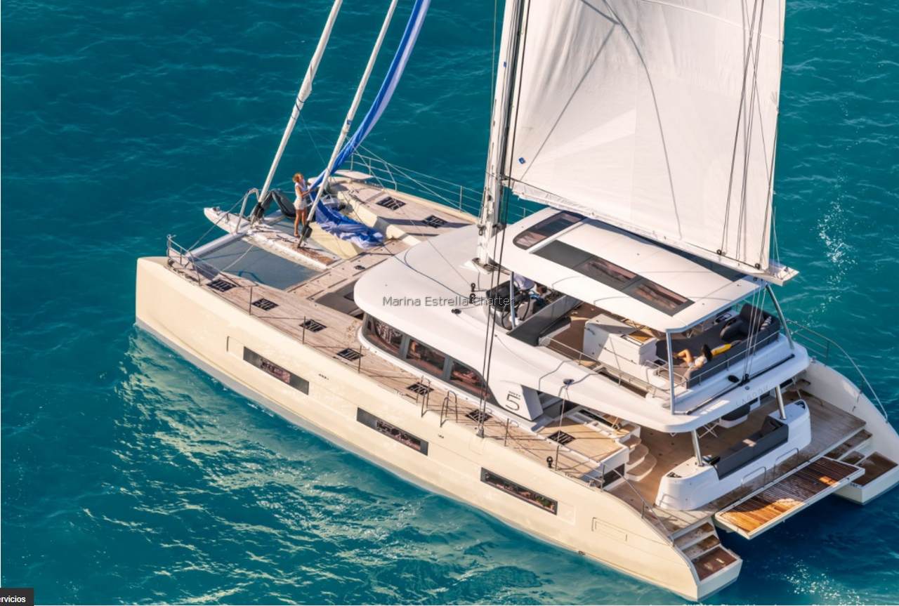 Catamaran FOR CHARTER, year 2022 brand Lagoon and model Sixty 5, available in Real Club Náutico de Palma Palma Mallorca España