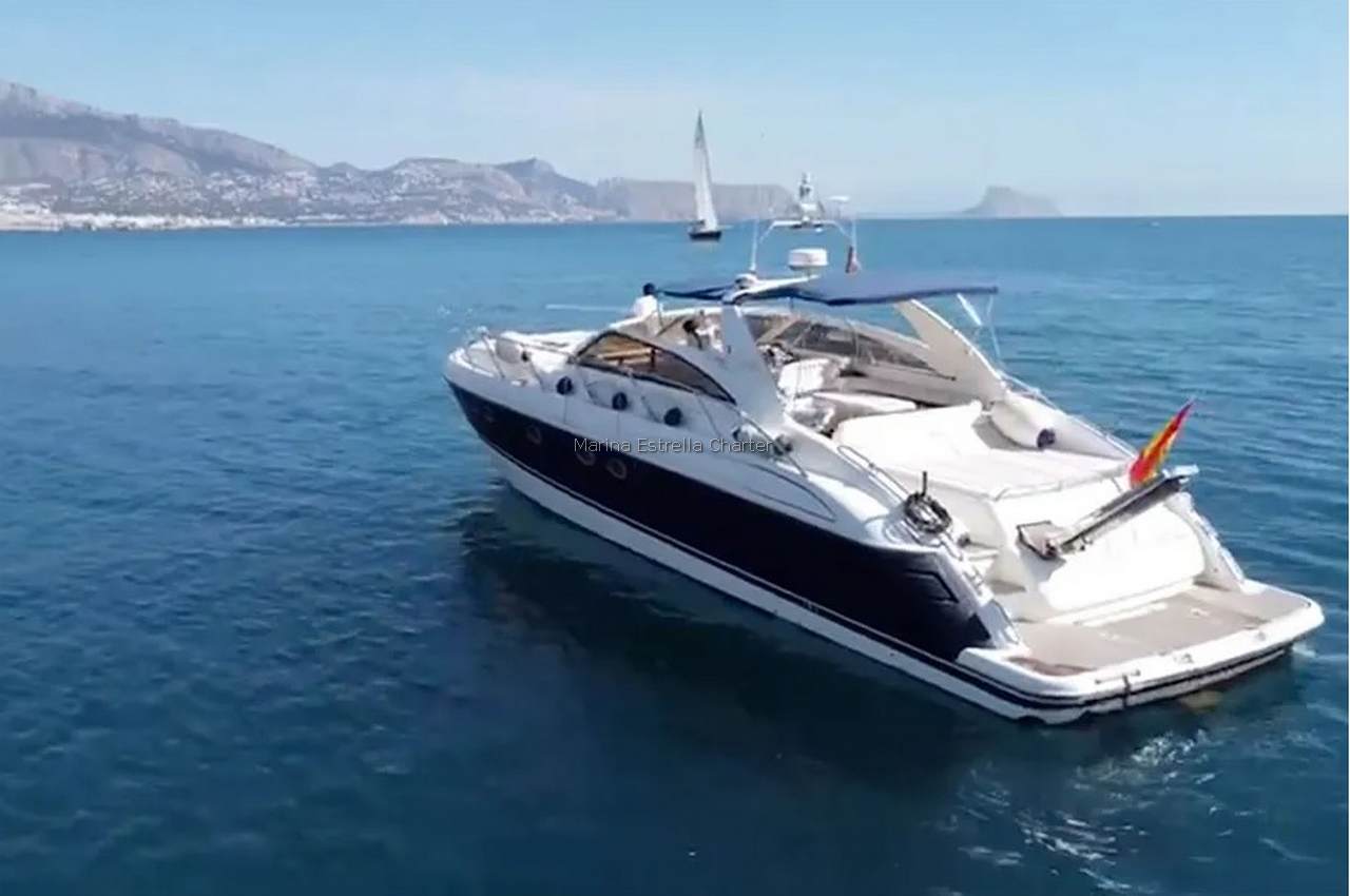 Power boat FOR CHARTER, year 0 brand Princess and model V55, available in Marina de Denia Denia Alicante España