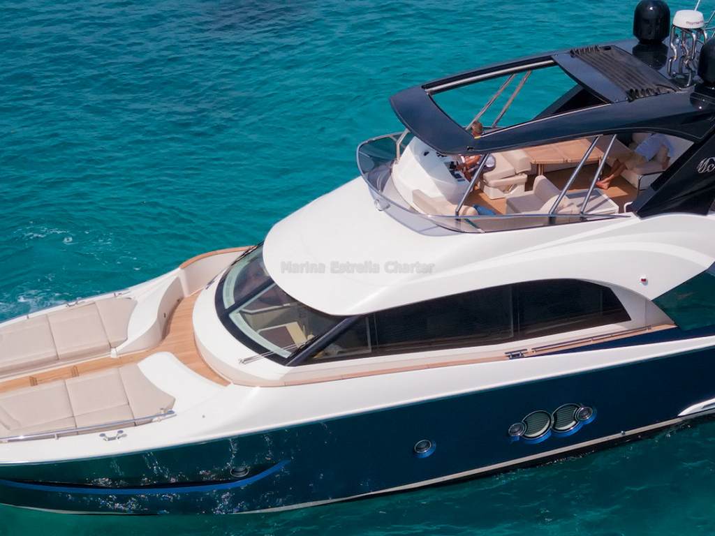 Power boat FOR CHARTER, year 2020 brand Monte Carlo Yachts and model MCY 66, available in Marina Port de Mallorca Palma Mallorca España